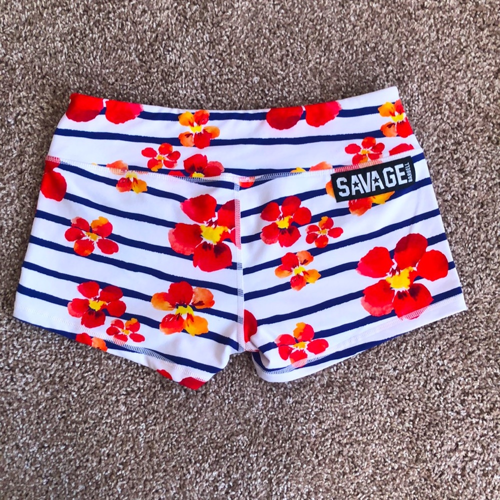Savage Barbell “Jail Blossom” Booty Shorts